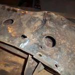 showing a few of the rusty bits and dents