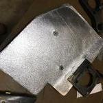 Here is the heat shield with fiberglass mesh heat