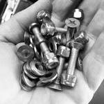 Original hardware after some time with the wire wh