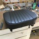 One of the completed seat bottoms